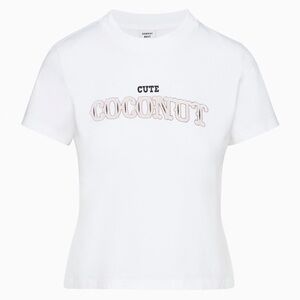 ARITZIA Sunday Best Dream T-shirt White Cute Coconut Graphic Tee
